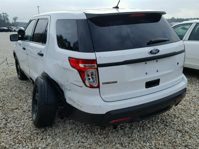 1FM5K8AR9FGA21565 - 2015 FORD EXPLORER P WHITE photo 3