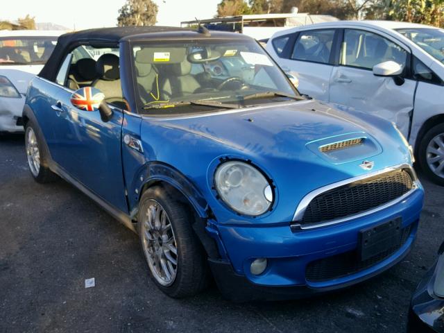 WMWMS3C55ATZ85199 - 2010 MINI COOPER S BLUE photo 1