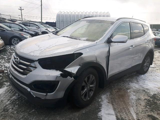 5XYZU3LB4DG071857 - 2013 HYUNDAI SANTA FE S SILVER photo 2