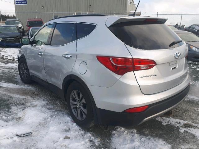 5XYZU3LB4DG071857 - 2013 HYUNDAI SANTA FE S SILVER photo 3