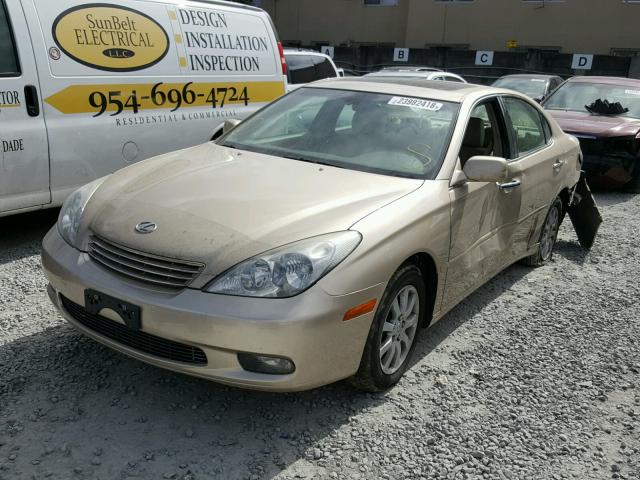 JTHBA30G345013935 - 2004 LEXUS ES 330 BEIGE photo 2