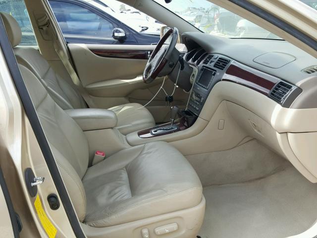 JTHBA30G345013935 - 2004 LEXUS ES 330 BEIGE photo 5