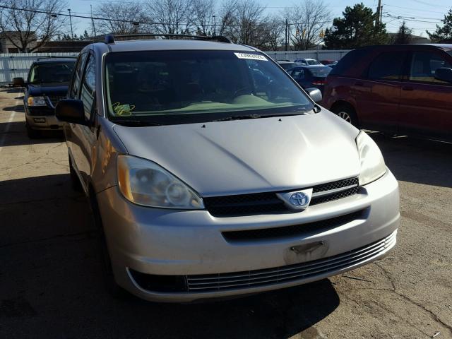 5TDZA23C74S217408 - 2004 TOYOTA SIENNA CE SILVER photo 1