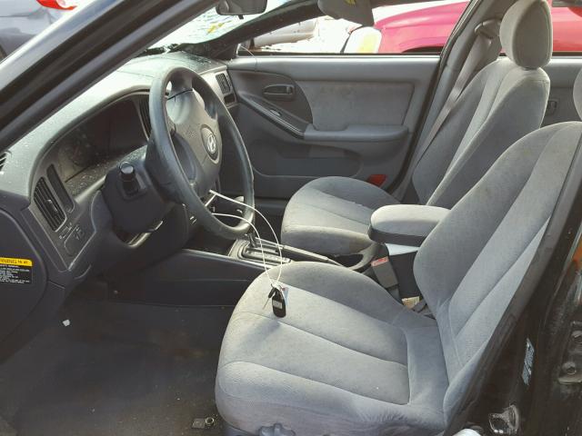 KMHDN46D15U032598 - 2005 HYUNDAI ELANTRA GL BLACK photo 5