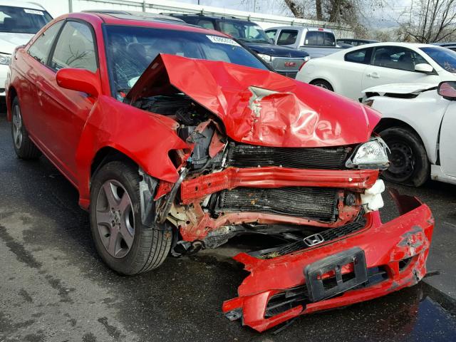 1HGEM22974L043645 - 2004 HONDA CIVIC EX RED photo 1