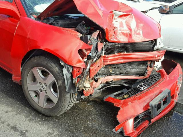 1HGEM22974L043645 - 2004 HONDA CIVIC EX RED photo 9