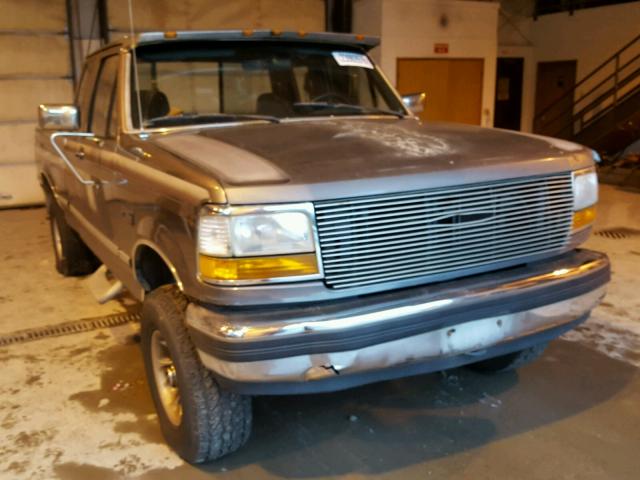 1FTEX14NXNKA06445 - 1992 FORD F150 GRAY photo 1