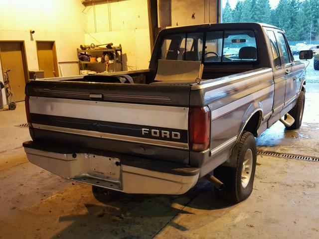 1FTEX14NXNKA06445 - 1992 FORD F150 GRAY photo 4