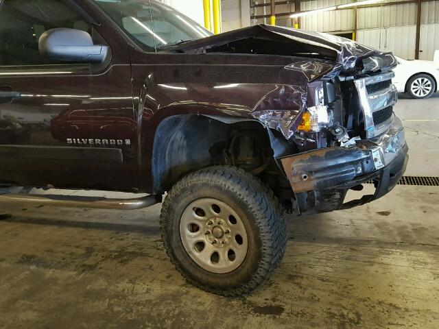 1GCEK19J58Z163459 - 2008 CHEVROLET SILVERADO MAROON photo 9