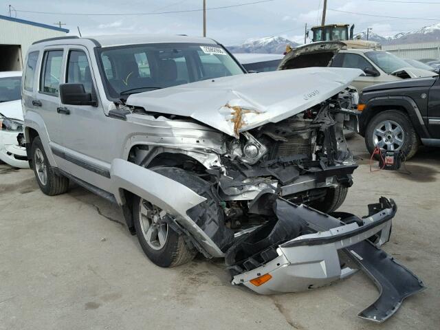 1J8GN28K18W255341 - 2008 JEEP LIBERTY SP SILVER photo 1