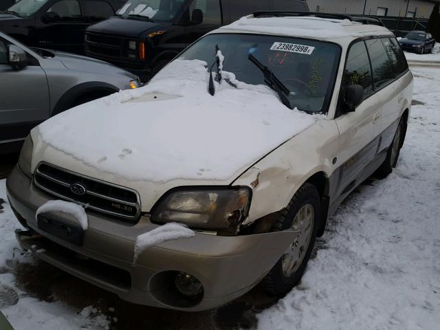 4S3BH806917651365 - 2001 SUBARU LEGACY OUT WHITE photo 2