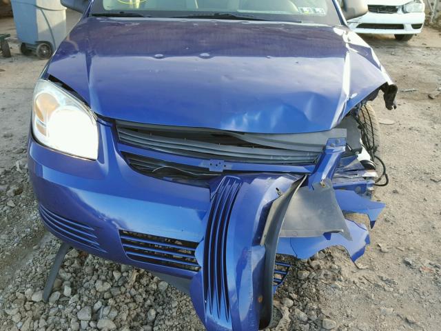 1G1AK15F967753004 - 2006 CHEVROLET COBALT LS BLUE photo 7