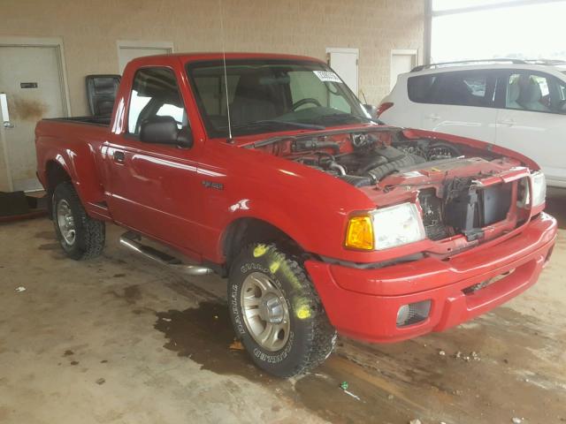 1FTYR10U44PB45749 - 2004 FORD RANGER RED photo 1