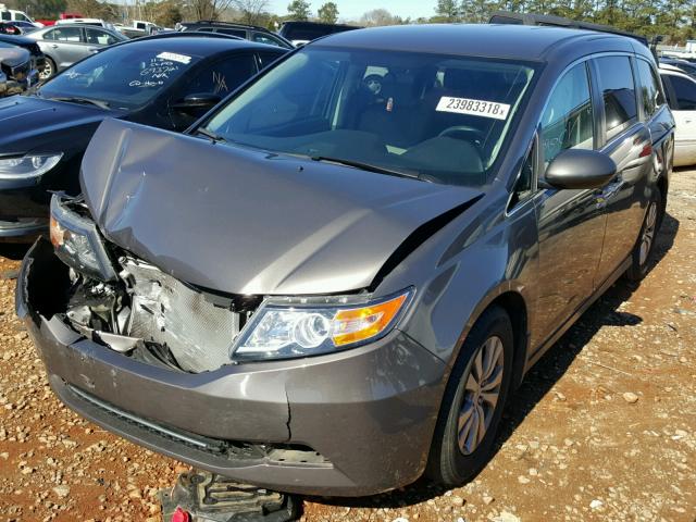 5FNRL5H36GB022218 - 2016 HONDA ODYSSEY SE GRAY photo 2