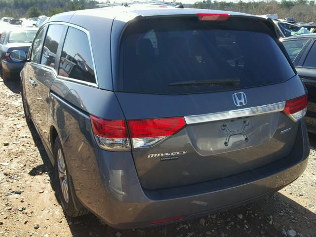 5FNRL5H36GB022218 - 2016 HONDA ODYSSEY SE GRAY photo 3