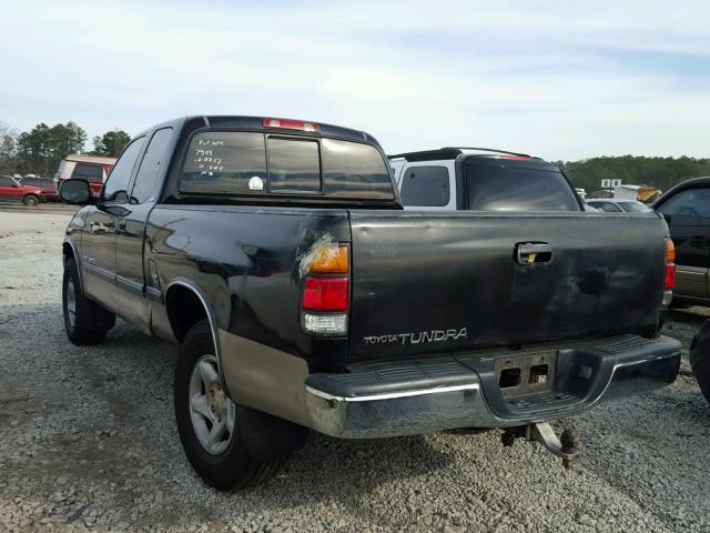 5TBRN341X2S280838 - 2002 TOYOTA TUNDRA ACC BLACK photo 3