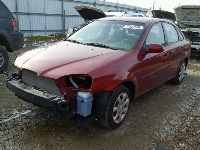 KL5JD56Z55K099122 - 2005 SUZUKI FORENZA S RED photo 2