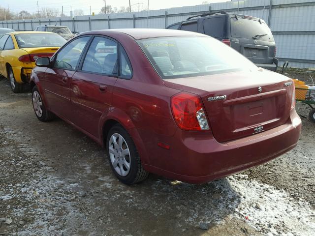 KL5JD56Z55K099122 - 2005 SUZUKI FORENZA S RED photo 3