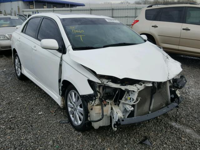 2T1BU40E99C122990 - 2009 TOYOTA COROLLA BA WHITE photo 1