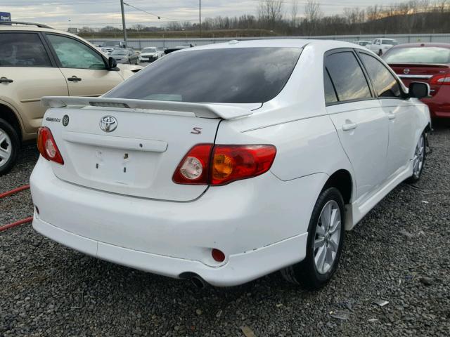 2T1BU40E99C122990 - 2009 TOYOTA COROLLA BA WHITE photo 4