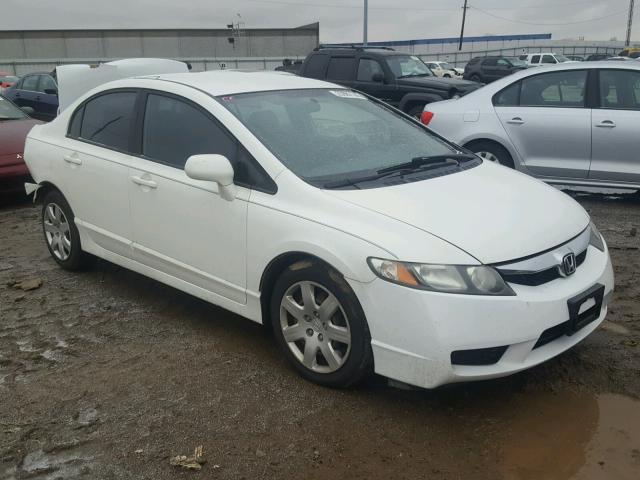 19XFA1F59BE013016 - 2011 HONDA CIVIC LX WHITE photo 1