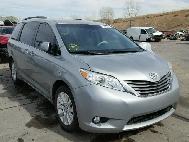 5TDDK3DC5BS007219 - 2011 TOYOTA SIENNA XLE SILVER photo 1