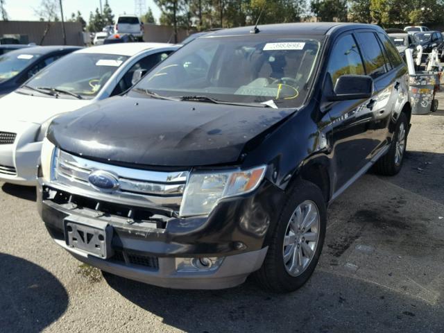 2FMDK38C58BB46024 - 2008 FORD EDGE SEL BLACK photo 2