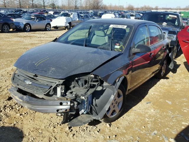 1G1AK58F087219363 - 2008 CHEVROLET COBALT LS GRAY photo 2