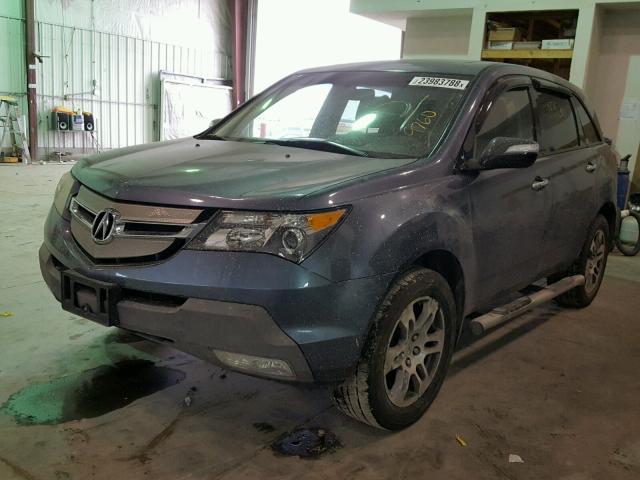 2HNYD28297H539760 - 2007 ACURA MDX BLUE photo 2