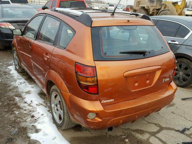 5Y2SL62884Z404431 - 2004 PONTIAC VIBE ORANGE photo 3