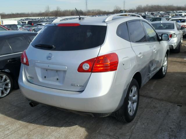 JN8AS58V98W134725 - 2008 NISSAN ROGUE S SILVER photo 4