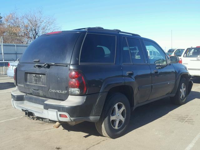 1GNDT13S632412922 - 2003 CHEVROLET TRAILBLAZE BLACK photo 4