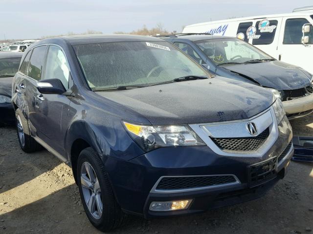 2HNYD2H22CH540680 - 2012 ACURA MDX BLUE photo 1