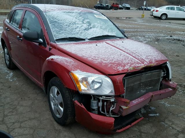 1B3HB28B48D503325 - 2008 DODGE CALIBER MAROON photo 1