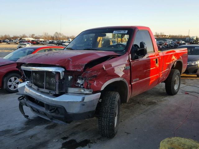 1FTNF21P64EC15595 - 2004 FORD F250 SUPER RED photo 2