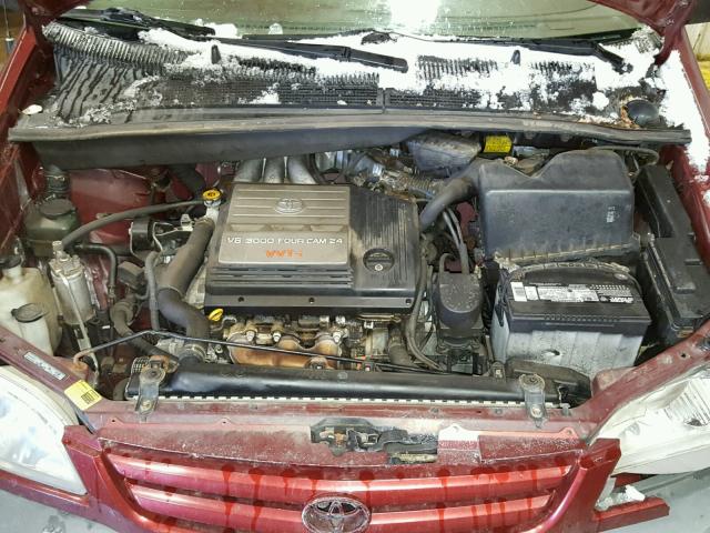 4T3ZF19C93U541198 - 2003 TOYOTA SIENNA CE RED photo 7