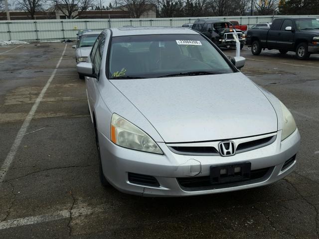 1HGCM56856A177093 - 2006 HONDA ACCORD EX SILVER photo 1