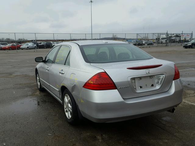 1HGCM56856A177093 - 2006 HONDA ACCORD EX SILVER photo 3