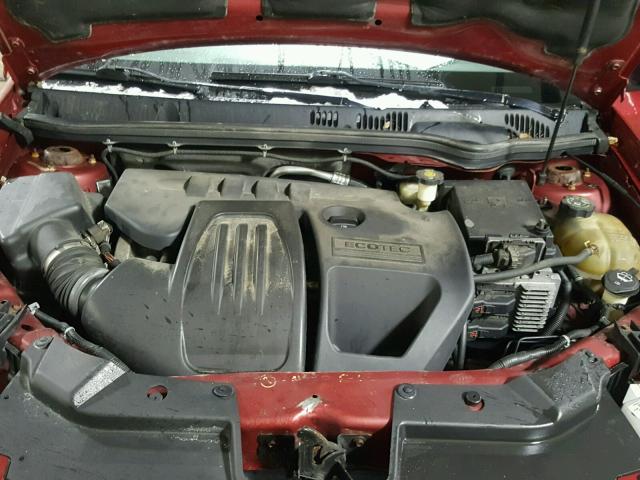 1G2AL15F777136906 - 2007 PONTIAC G5 RED photo 7