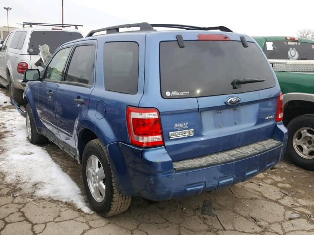 1FMCU93G29KA15384 - 2009 FORD ESCAPE XLT BLUE photo 3