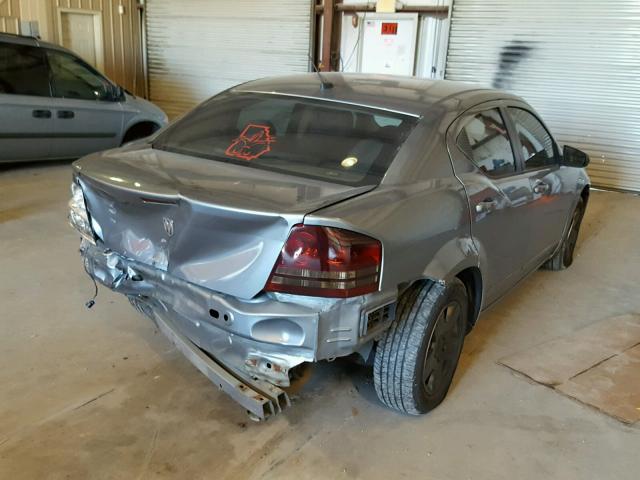 1B3LC46K58N598431 - 2008 DODGE AVENGER SE SILVER photo 4