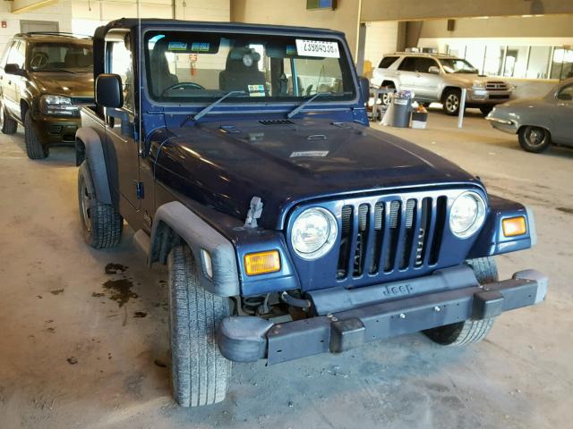 1J4F449SX6P716506 - 2006 JEEP WRANGLER / BLUE photo 1