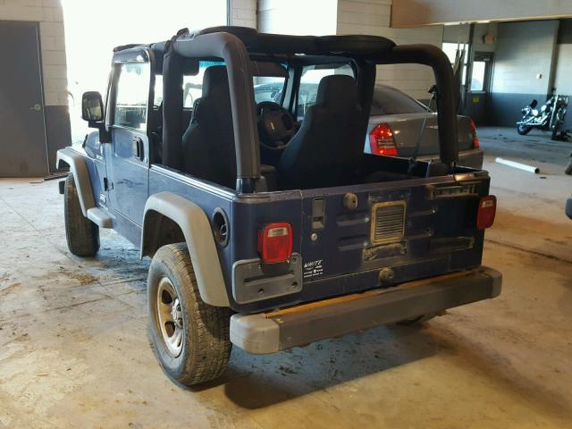 1J4F449SX6P716506 - 2006 JEEP WRANGLER / BLUE photo 3