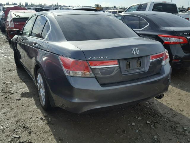 1HGCP2F45BA132359 - 2011 HONDA ACCORD LXP GRAY photo 3