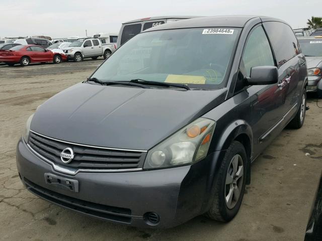 5N1BV28U08N113678 - 2008 NISSAN QUEST S CHARCOAL photo 2