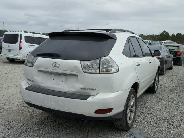 2T2HK31U08C053049 - 2008 LEXUS RX 350 WHITE photo 4