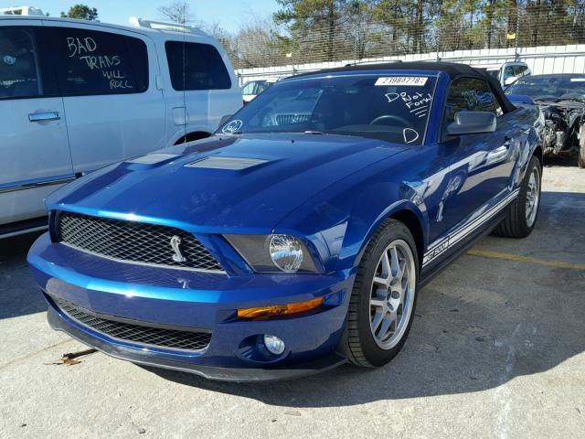 1ZVHT89S675301086 - 2007 FORD MUSTANG SH BLUE photo 2