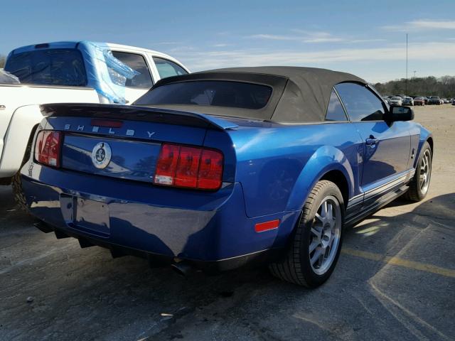 1ZVHT89S675301086 - 2007 FORD MUSTANG SH BLUE photo 4