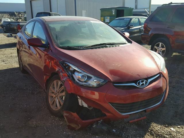 5NPDH4AE0FH584682 - 2015 HYUNDAI ELANTRA SE RED photo 1