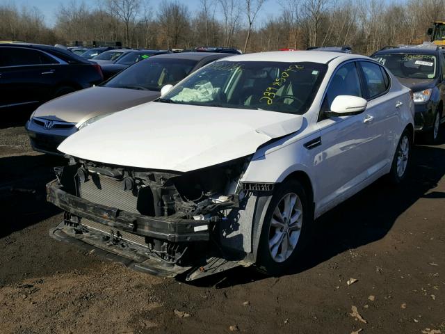 5XXGN4A70DG110845 - 2013 KIA OPTIMA EX WHITE photo 2